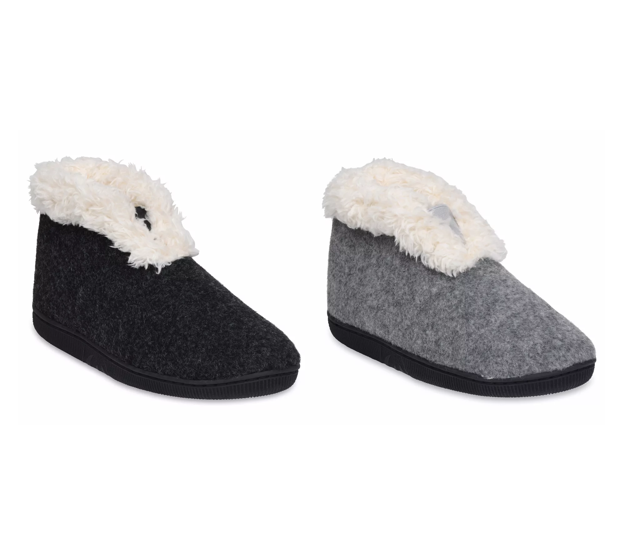 GaaHuu Faux Wool Memory Foam Indoor/Outdoor Slipper Boot