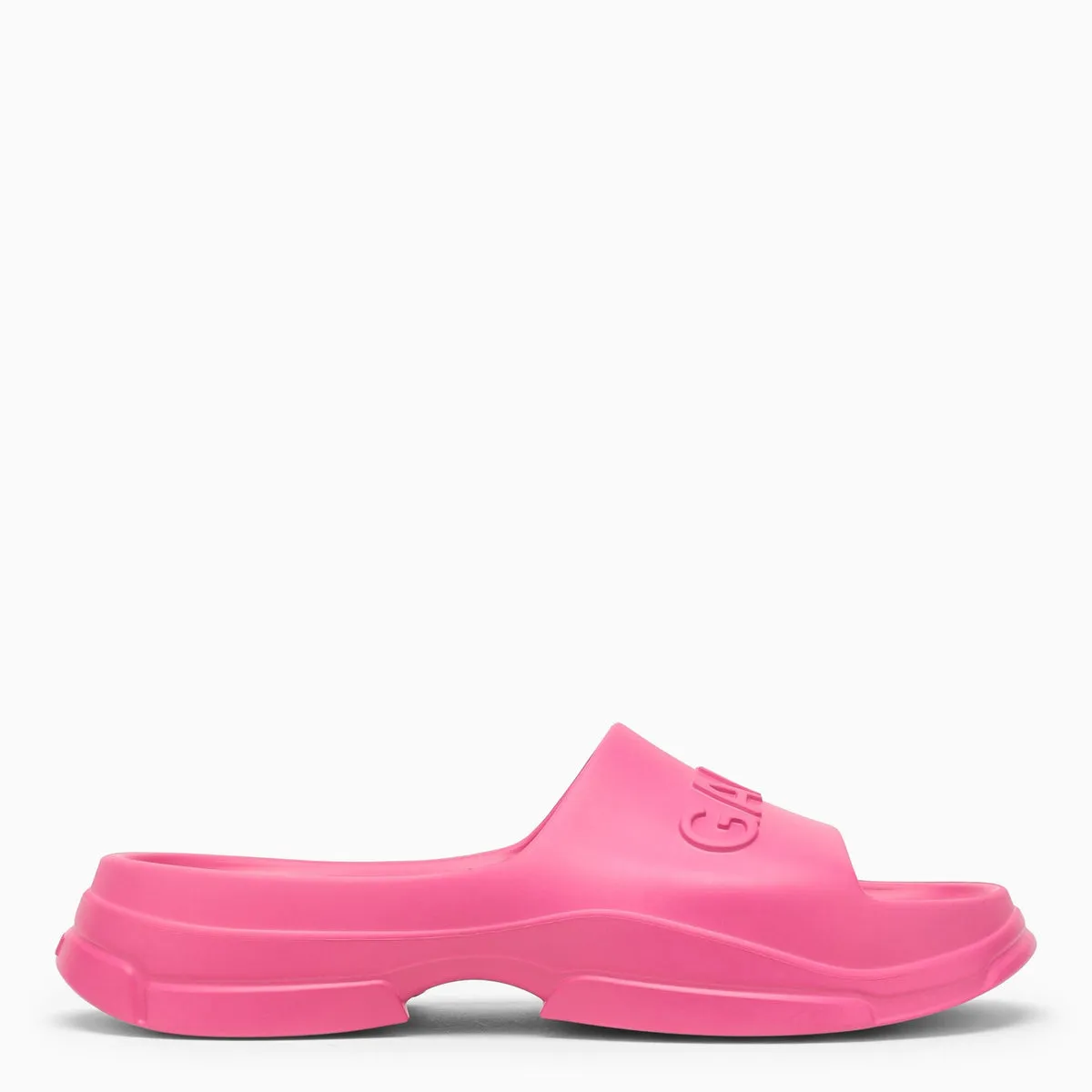 GANNI    Ganni Fucsia Rubber Slipper With Logo