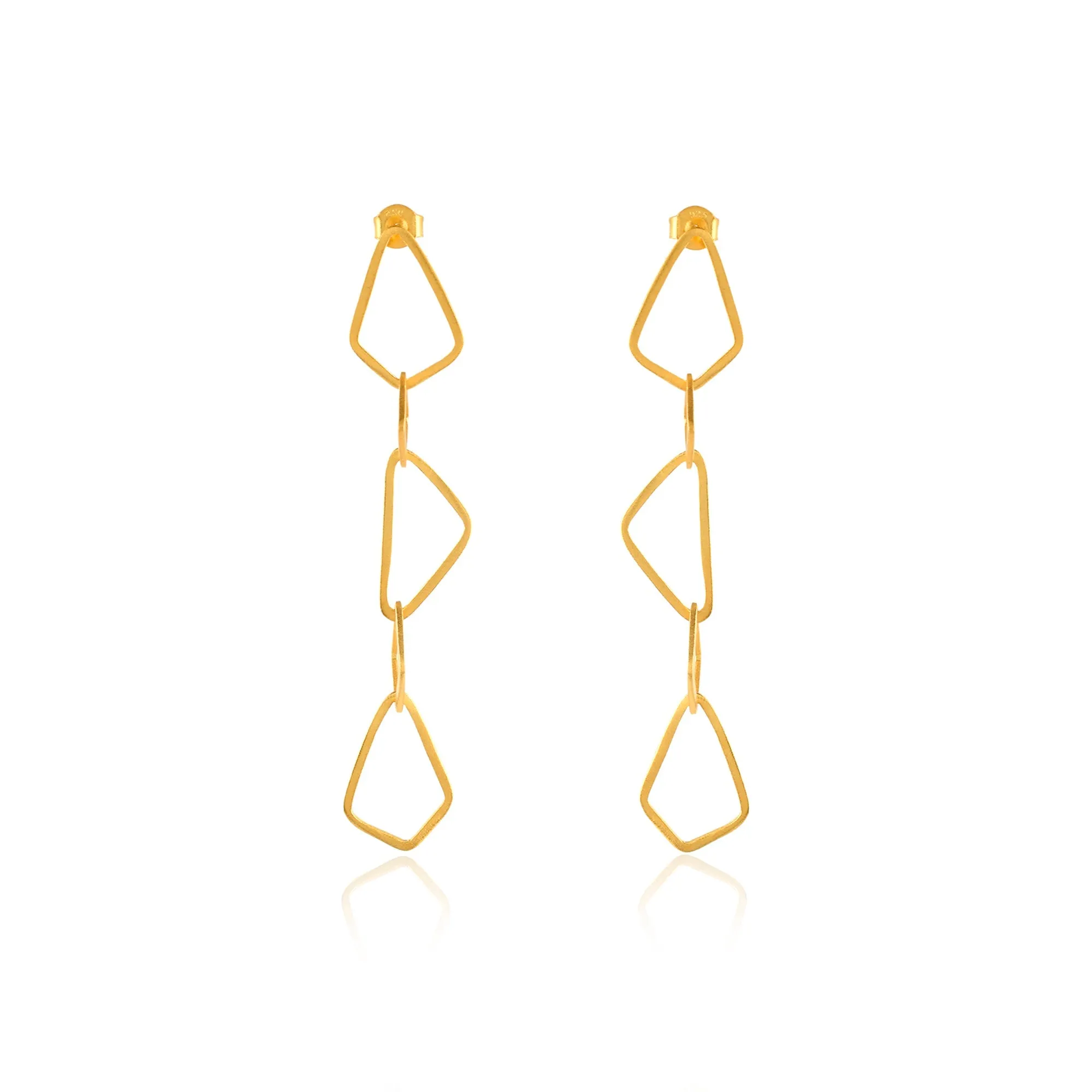 Geometric Link Statement Earrings