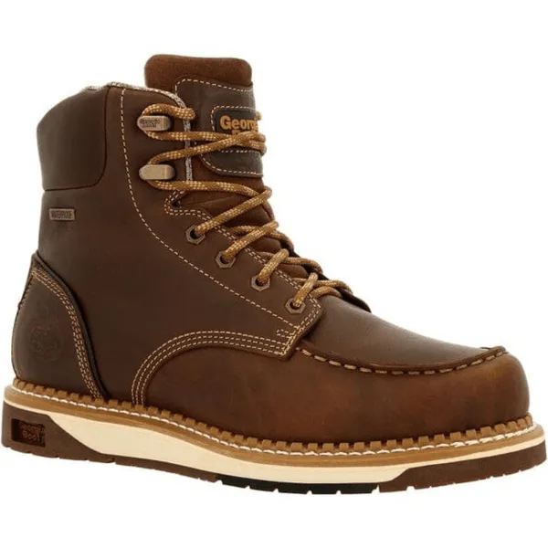 Georgia Boot Men's Amp LT Wedge Brown Moc Toe Work Boot GB00429