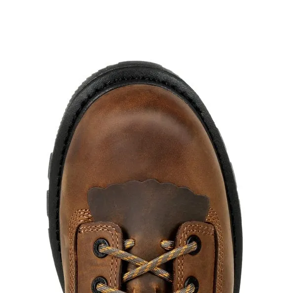 Georgia Boot Men's Carbo-Tec LTX Black and Brown Waterproof Round Toe Work Boot GB00392