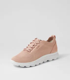 GEOX D Spherica A 6k Nude Knit Sneakers
