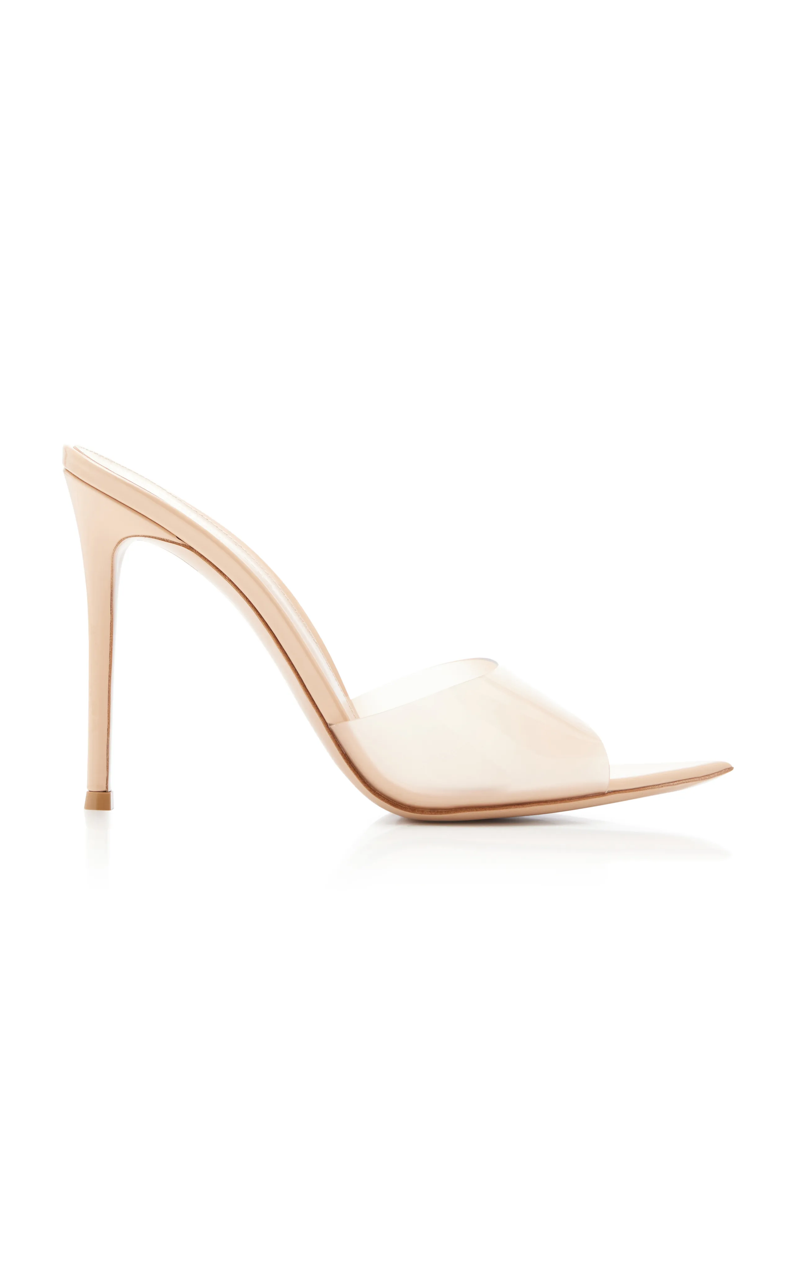 Gianvito Rossi Elle PVC, Leather Mules