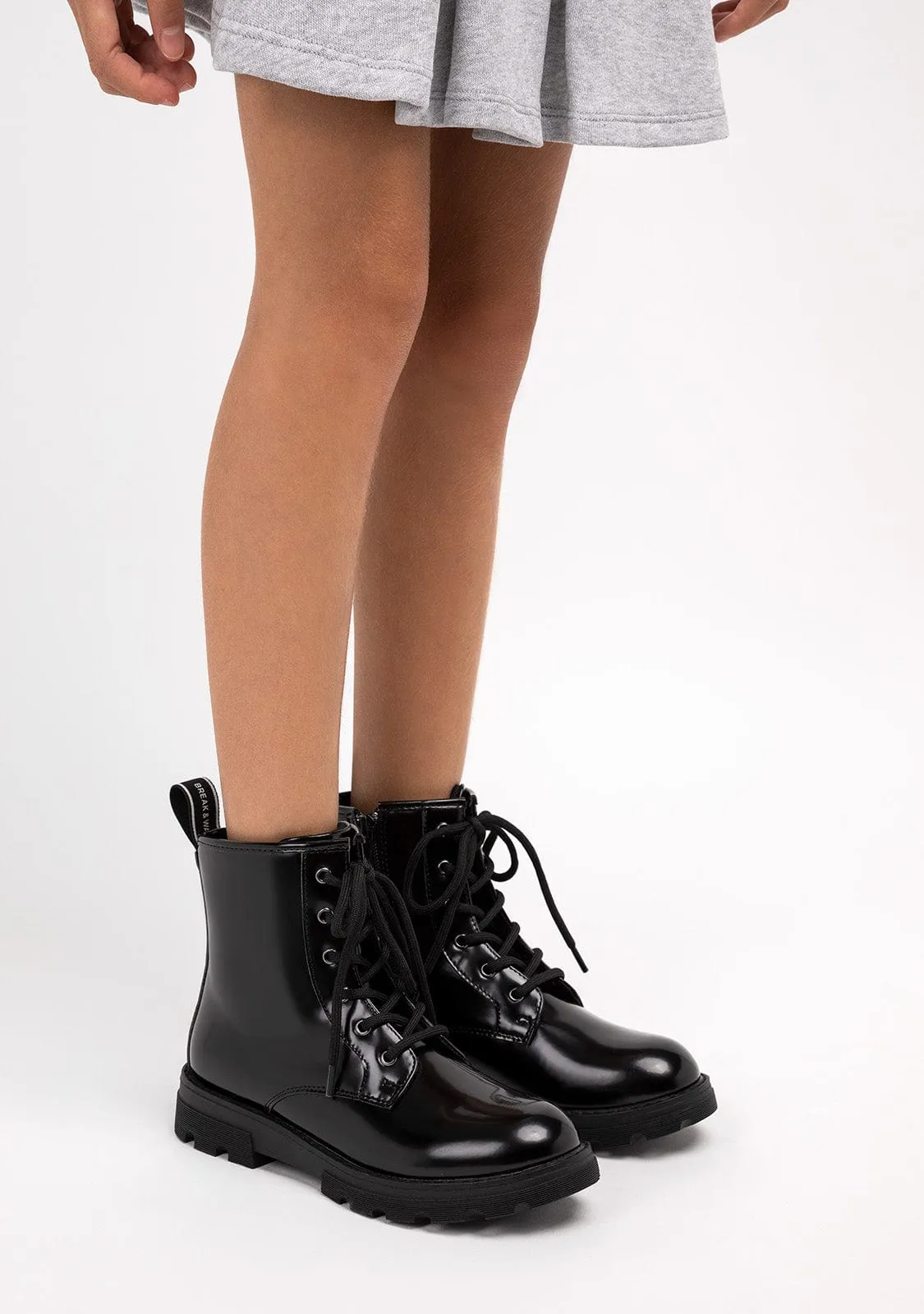 Girl's Black Antik Ankle Boots