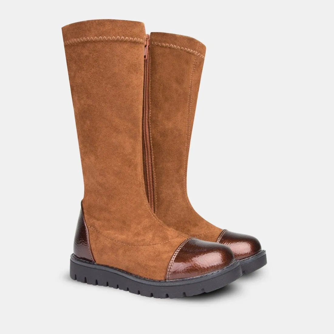 Girl's Brown High Boots