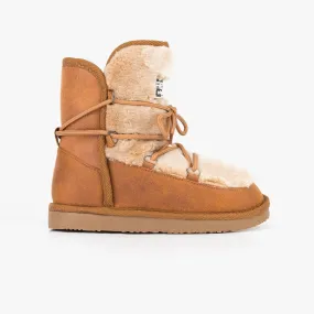 Girl's Camel Cords Australian Boots