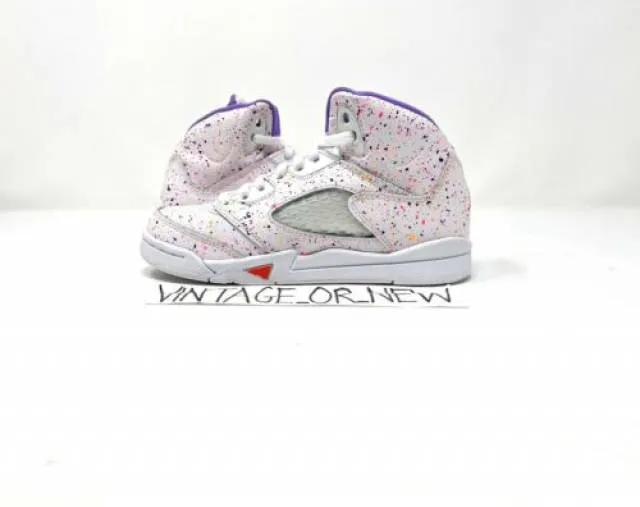 Girls Nike Air Jordan V 5 Easter Retro 2020 GP Preschool...