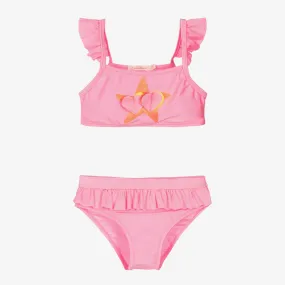 Girls Pink Starfish Bikini