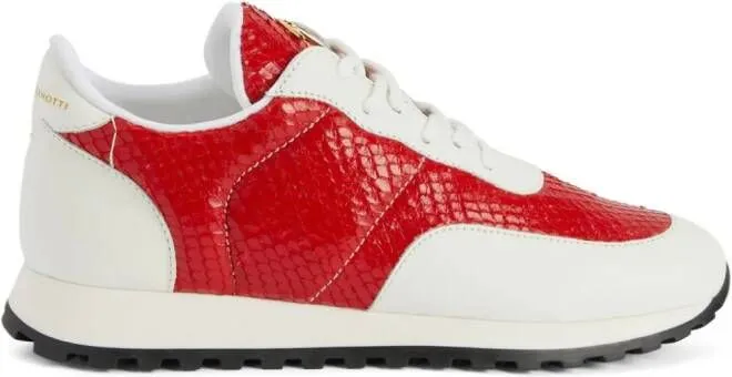 Giuseppe Zanotti Jimi Running logo-plaque sneakers Red