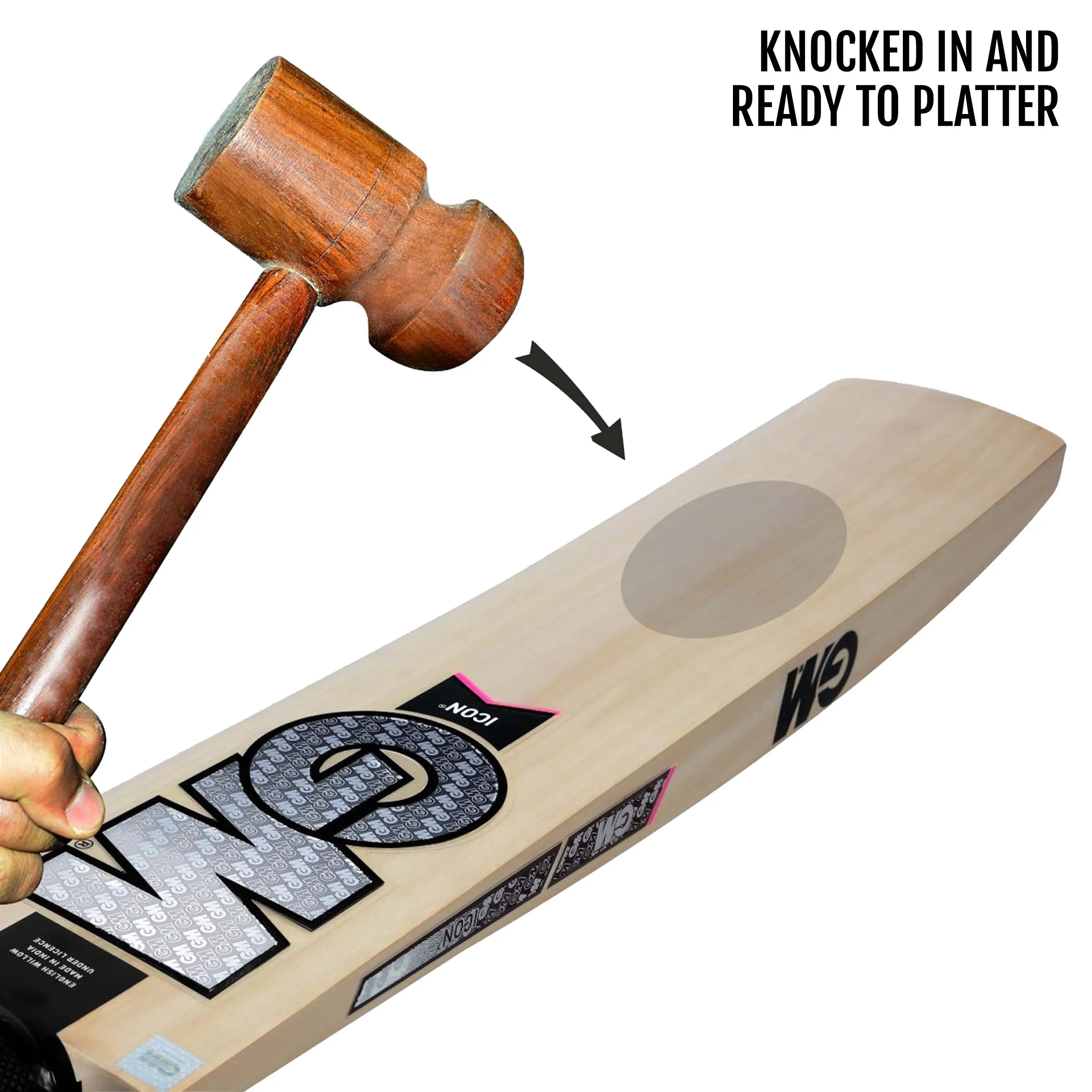GM Icon Excalibur English Willow Cricket Bat -SH