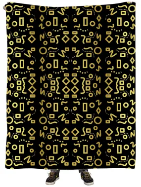 Gold Mod Glam Plush Blanket
