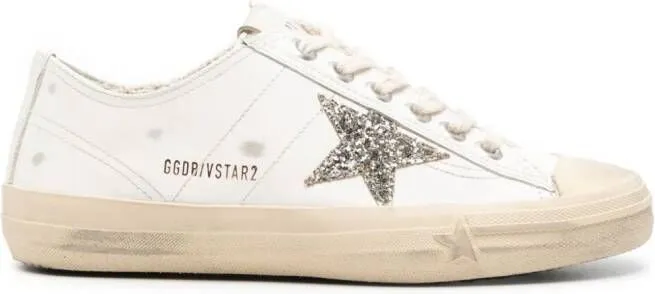 Golden Goose V-Star 2 distressed sneakers White