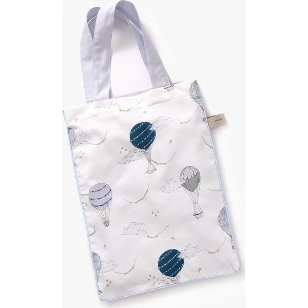 Gooselings Touch The Sky Crib Sheet, Blue
