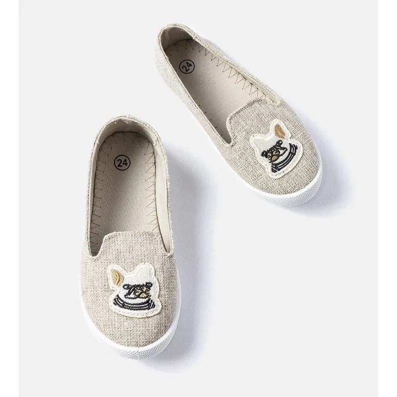 Gray children's sneakers with Naomi appliqué grey