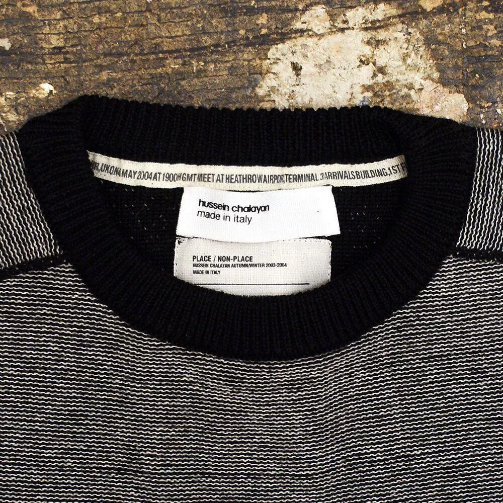 Grey & Black Knitted Jumper