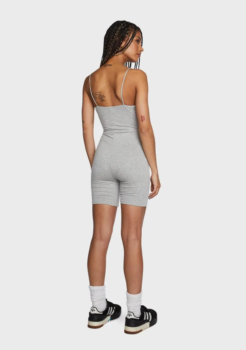 Grey Met With Resistance Playsuit Romper-
