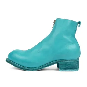 Guidi Turquoise Front Zip Boot