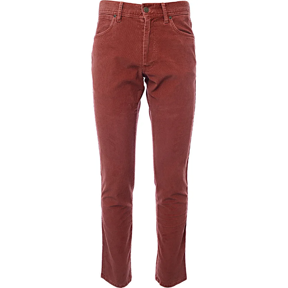 Hackett Mens Red Cord Trousers with 5 Pockets (34L)