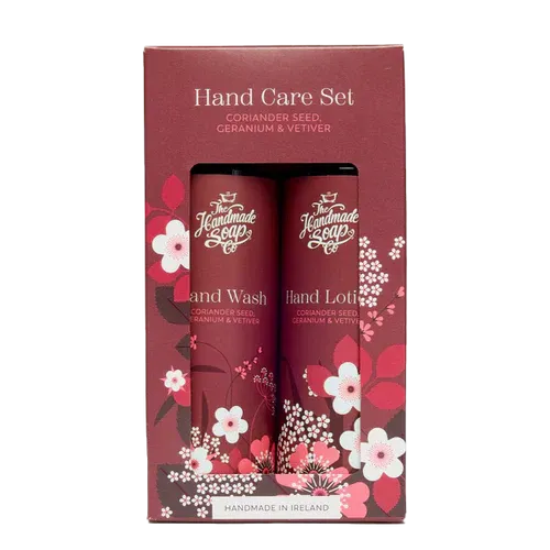 HAND WASH & LOTION SET - CORIANDER SEED, GERANIUM & VETIVER - HANDMADE SOAP COMPANY