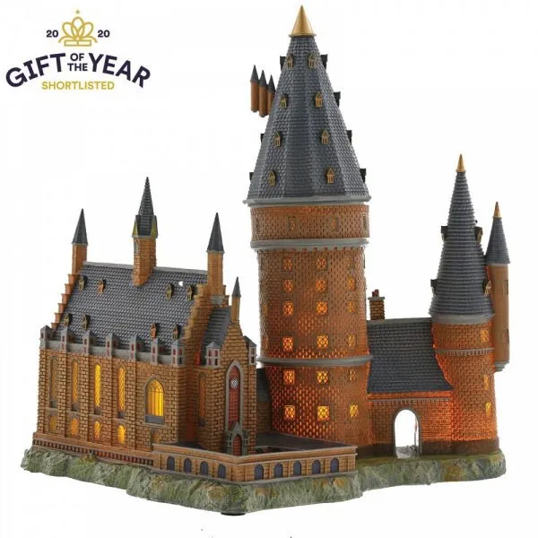 Harry Potter Hogwarts Great Hall and Tower Illuminating Resin Statue