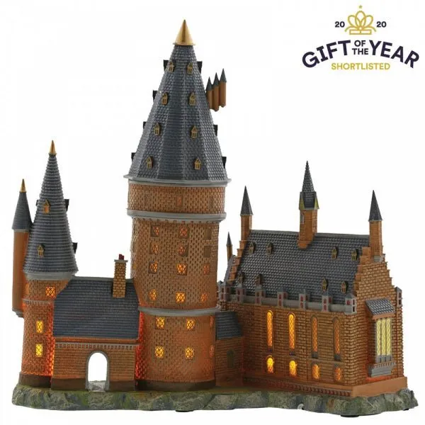 Harry Potter Hogwarts Great Hall and Tower Illuminating Resin Statue