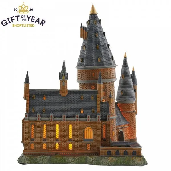 Harry Potter Hogwarts Great Hall and Tower Illuminating Resin Statue