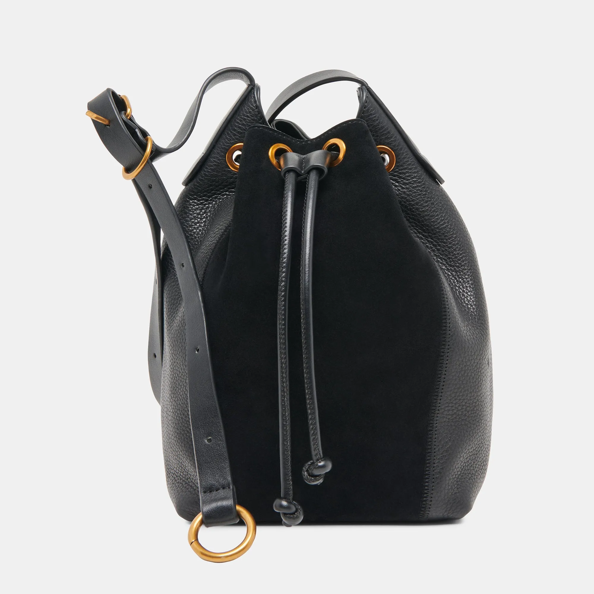 HEIDI SHOULDER BAG BLACK MULTI LEATHER