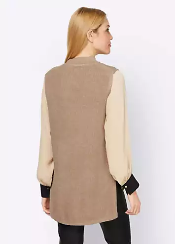Heine Longline Sleeveless Jumper | Grattan