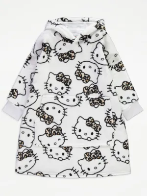 Hello Kitty Leopard Pyjamas and Snuggle Hoodie Set | Kids | George at ASDA