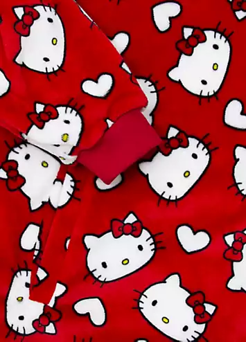 Hello Kitty Love Hearts Wearable Hooded Fleece Blanket | Kaleidoscope