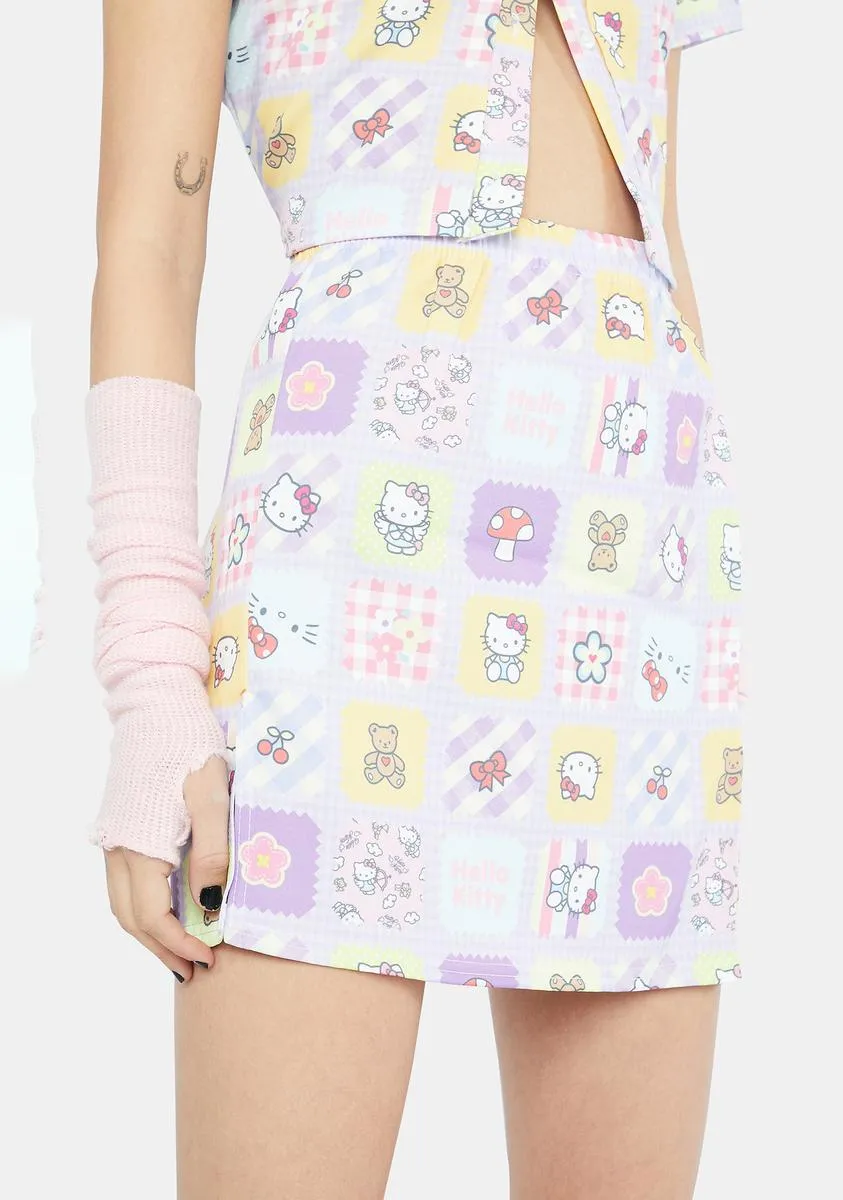 Hello Kitty Patchwork Skirt-