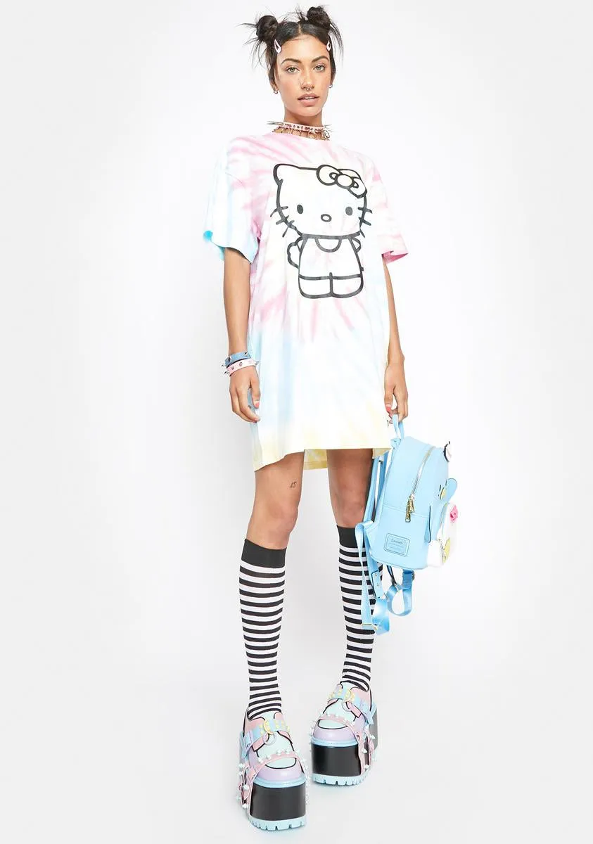 Hello Kitty Tie Dye Tee Dress-