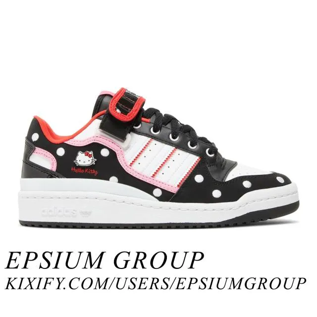 Hello Kitty x Adidas Women's Forum Low (Polka Dot/ Core ...