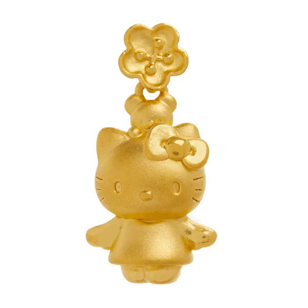 Hello Kitty x Chow Tai Fook 24K Gold Flower Pendant