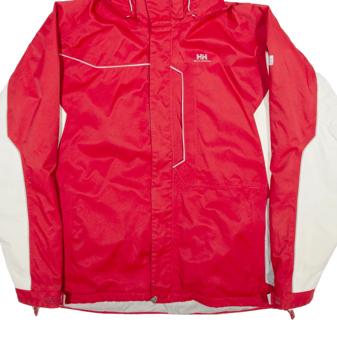 HELLY HANSEN Mesh Lined Insulated Mens Jacket Red Hooded XL