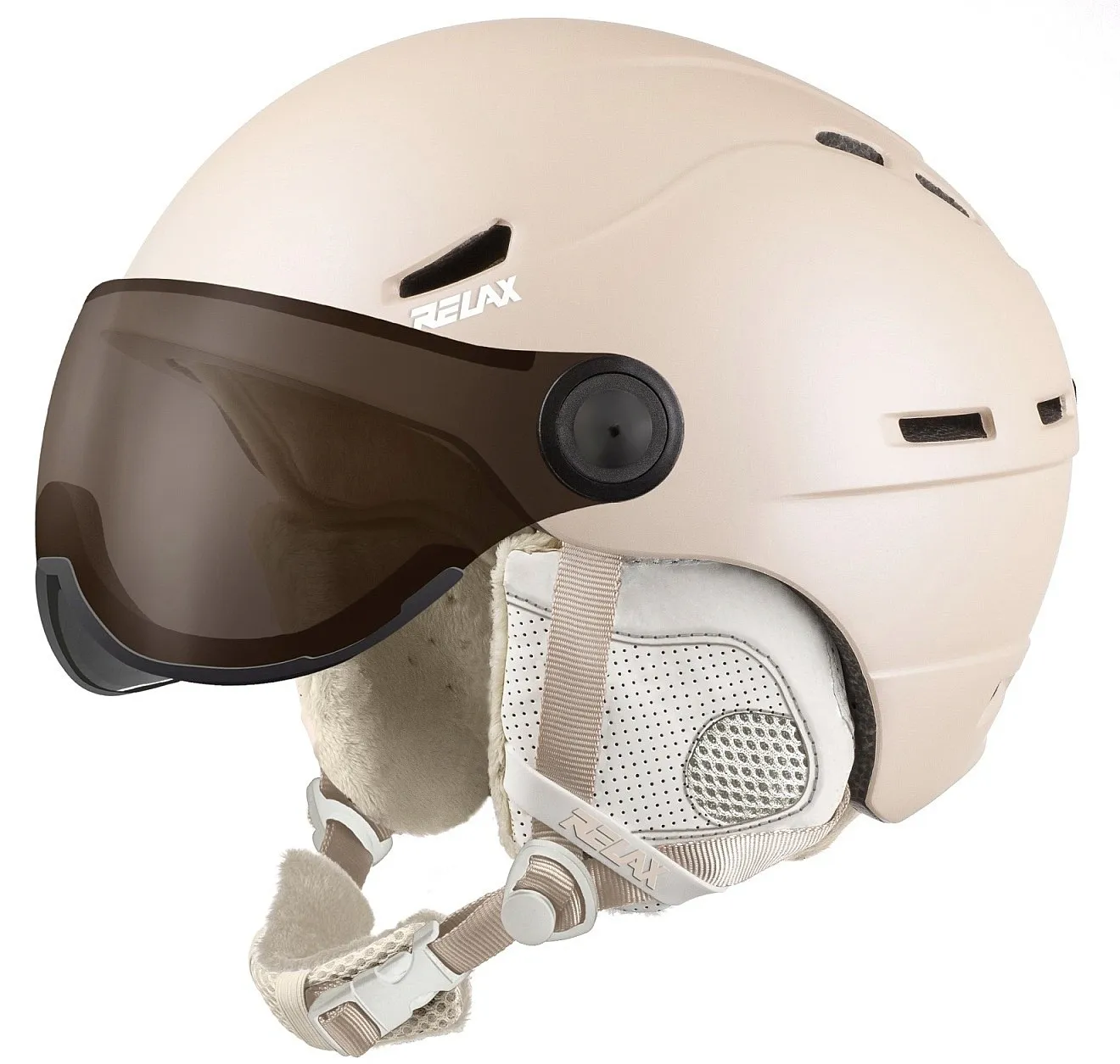 helmet Relax Patrol Visor - RH32B/Matte Pearl/Beige/Pink/White Sensor