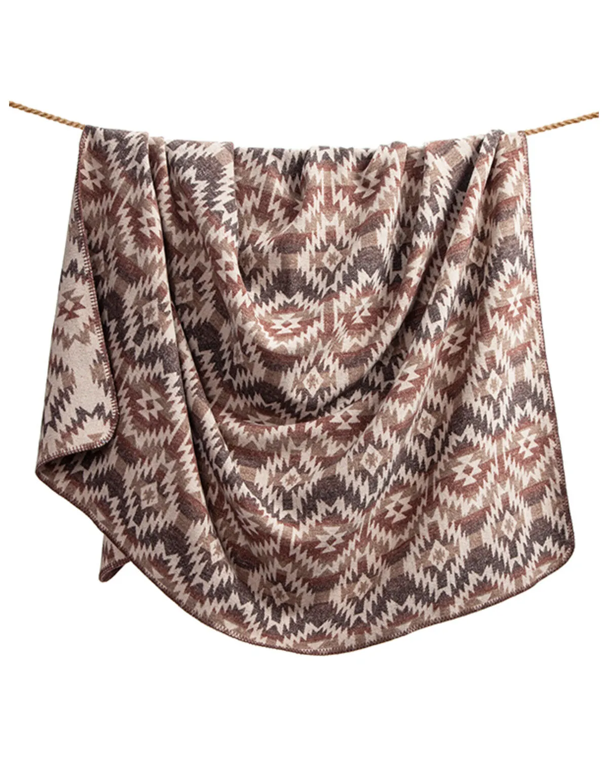 HiEnd Accents 2pc Mesa Wool Blend Blanket Set - Twin