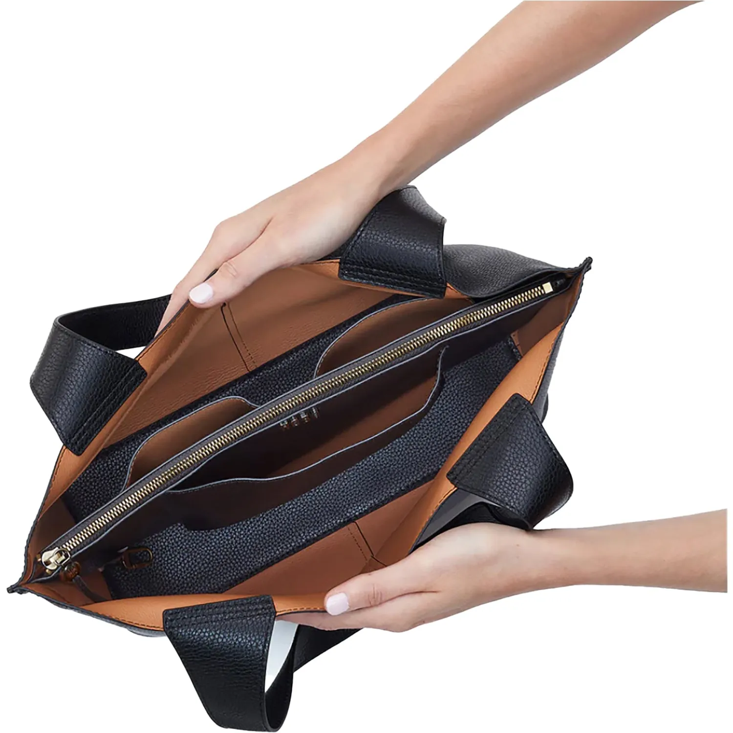 Hobo Vida Tote Black Micro Pebbled Leather