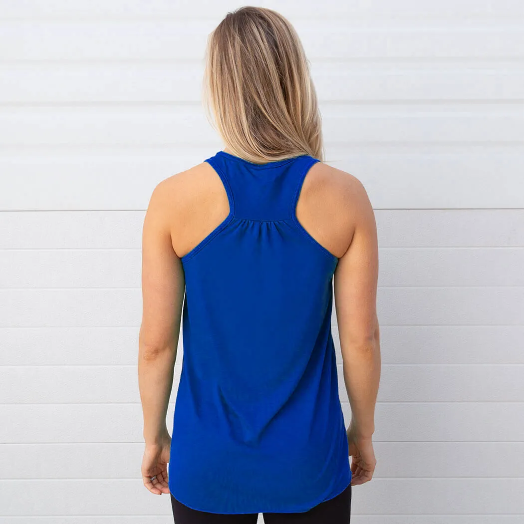 Hockey Flowy Racerback Tank Top - All Day Every Day 