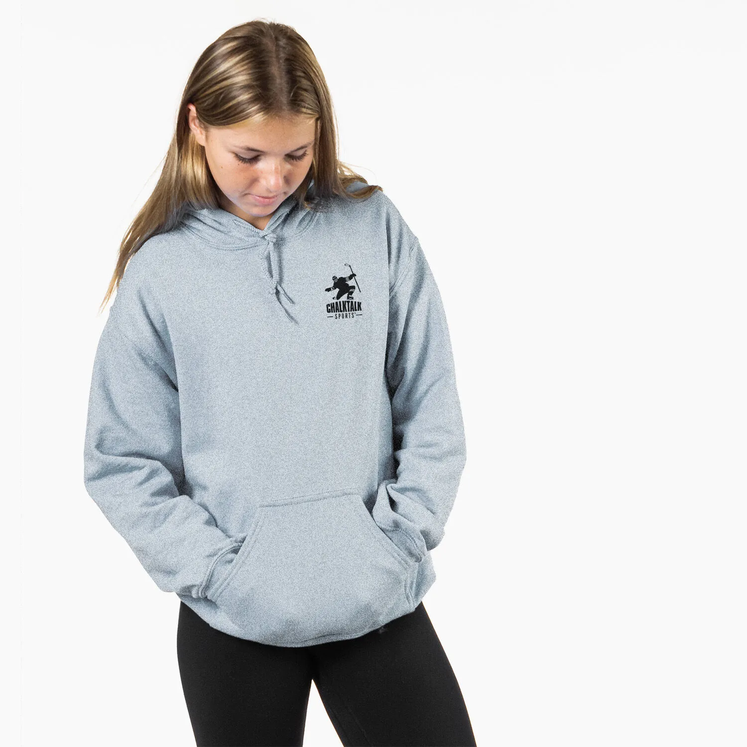 Hockey Hooded Sweatshirt - Dangle Snipe Celly Player (Back Design) 