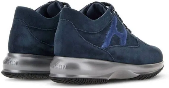 Hogan Interactive low-top suede sneakers Blue