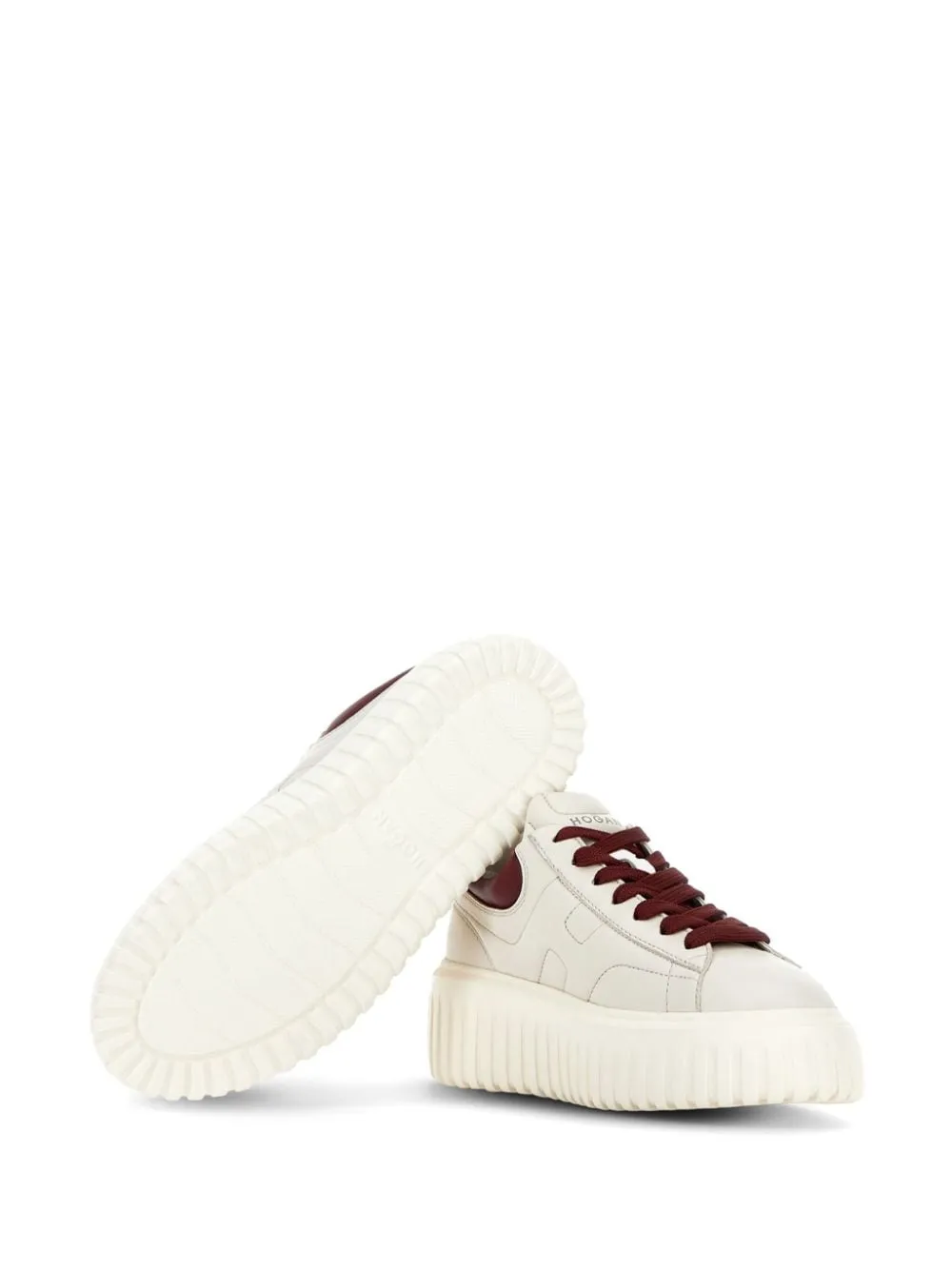 Hogan Pre    Hogan Pre H Stripes Leather Sneakers