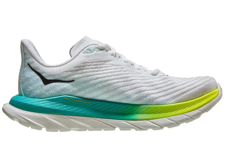 Hoka | Mach 5 | Men's | White/Blue Glass