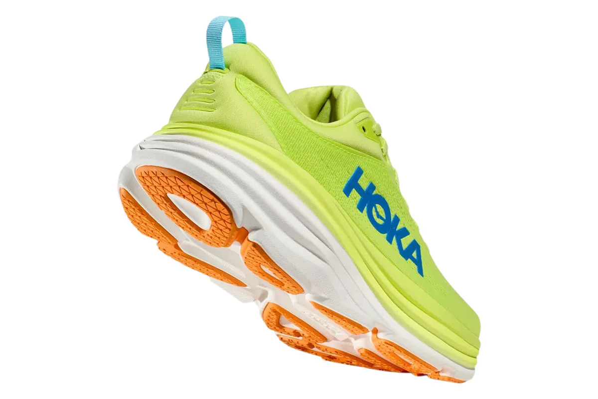 Hoka Bondi 8 D Lettuce/Solar Flare Mens