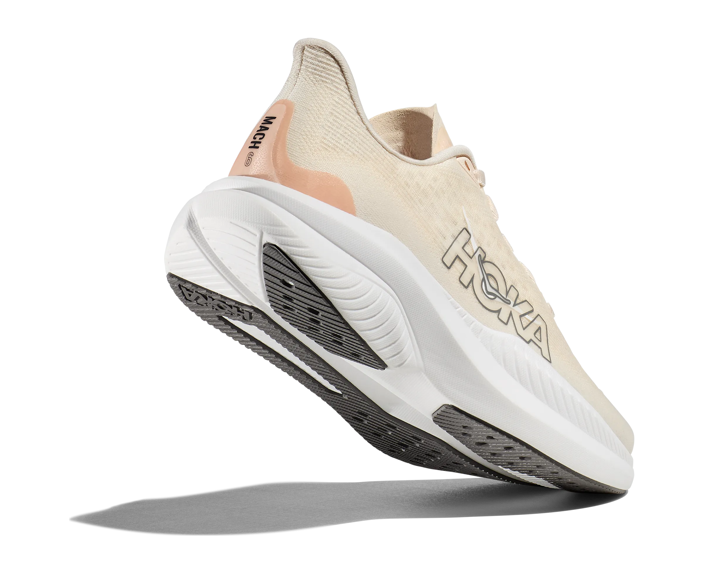 Hoka Mach 6 Eggnog Vanilla Wide Women's