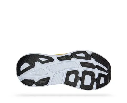 Hoka Mens Bondi 7 Max Cushion Athletic Shoe **Wide Width**- Nimbus Cloud/Radiant Yellow