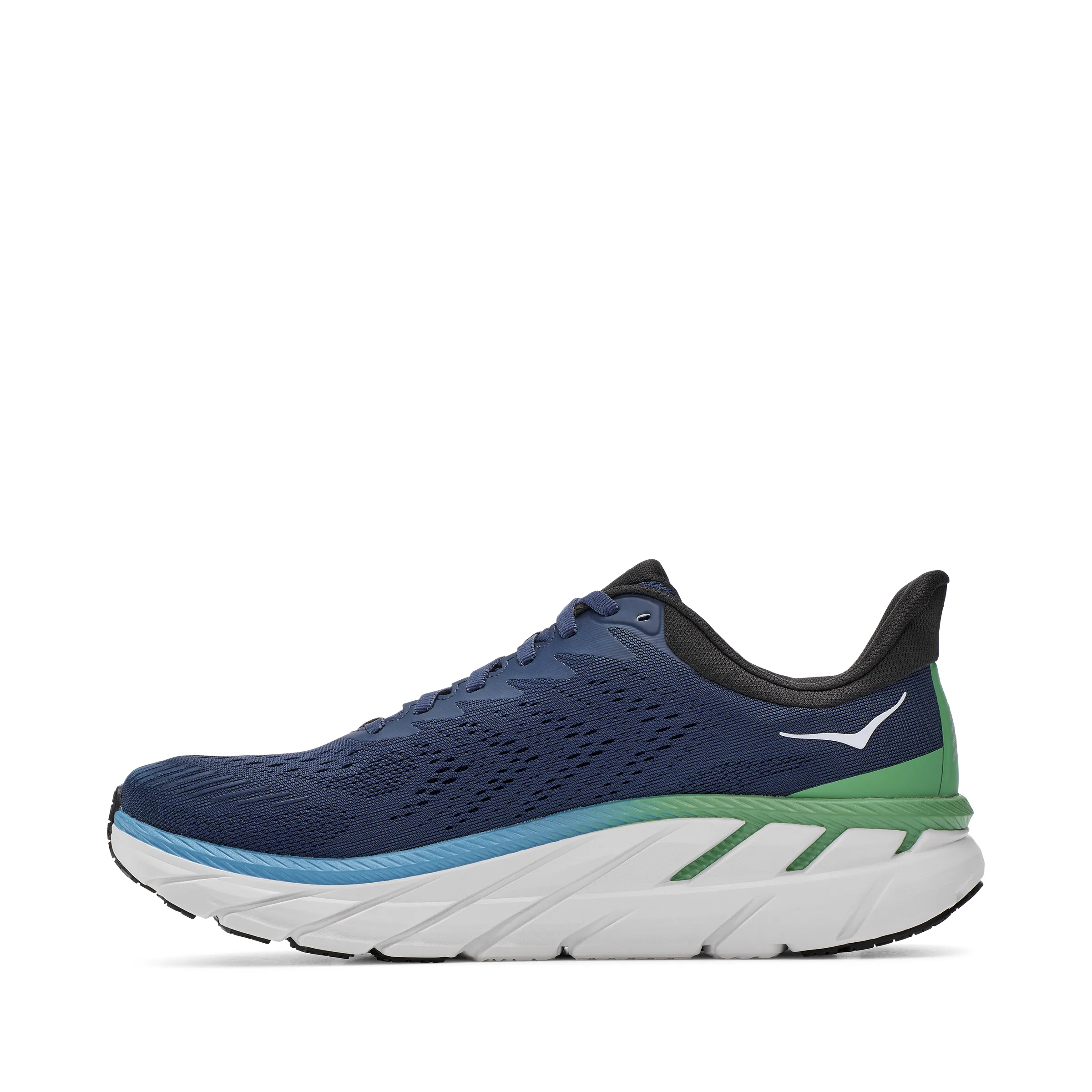 Hoka Mens Clifton 7- Moonlit Ocean/Anthracite- Wide Width