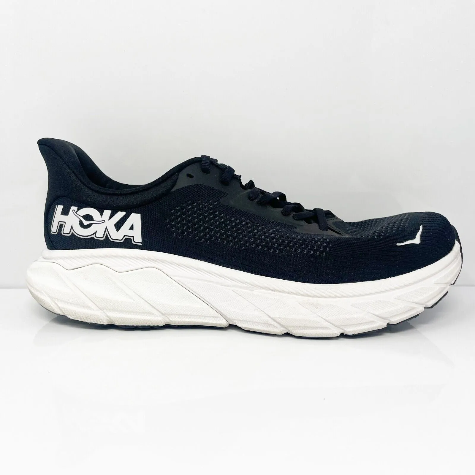 Hoka One One Mens Arahi 7 1147870 BWHT Black Running Shoes Sneakers Size 11 2E