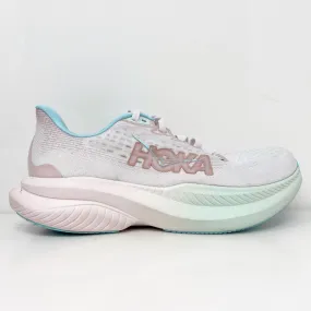 Hoka One One Womens Mach 6 1147834 FTRS White Running Shoes Sneakers Size 7 D