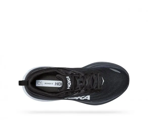 Hoka Women's Bondi 8 Black/White BWHT